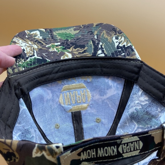 NAPA Know How Outdoors Camouflage Baseball Hat Adjustable Strap NWOT UNISEX MENS - Picture 7 of 10